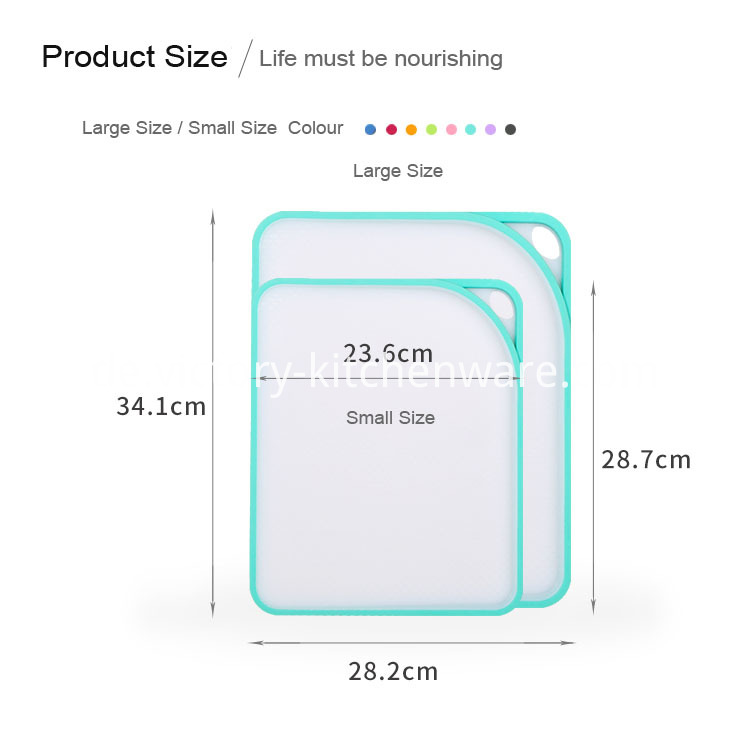 doppelseitiges Kunststoff-Schneidebrett double side plastic cutting board